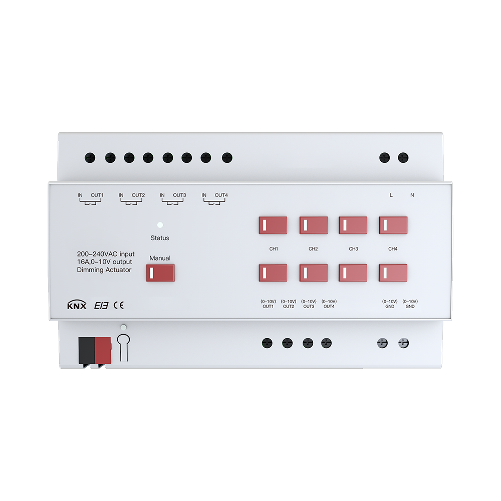 Ejecutor de atenuación de 0 - 10v de 4 vías 